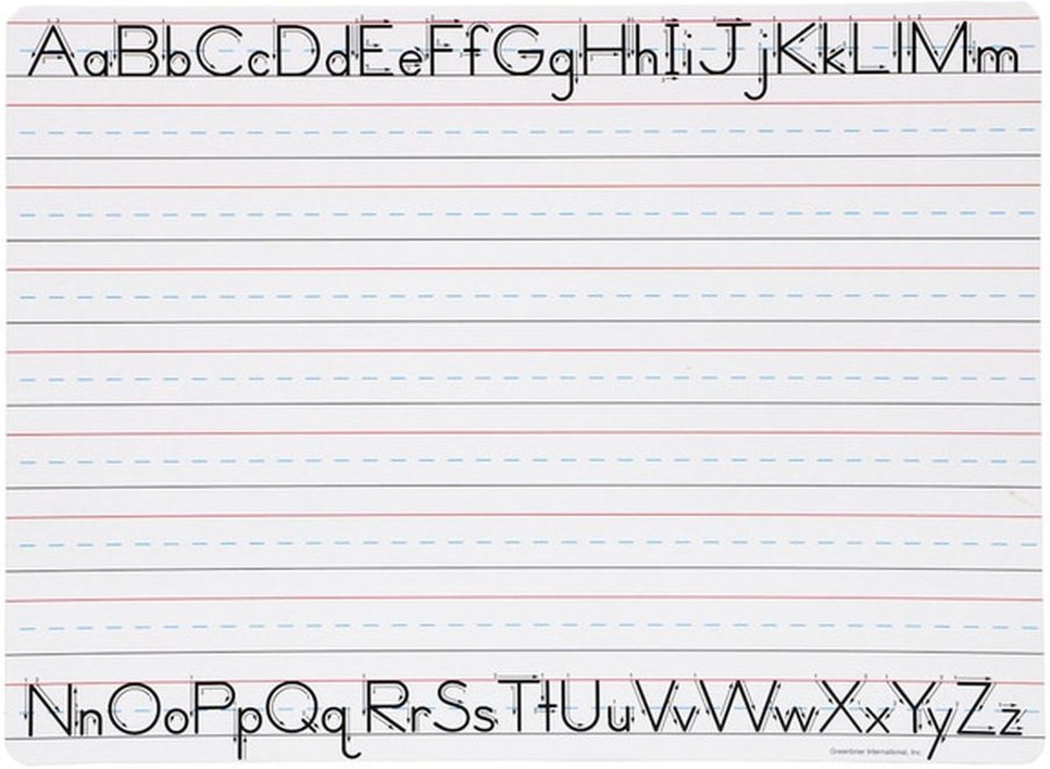 2 Sided Dry Erase Board Eraser Marker Hand Writing Practice