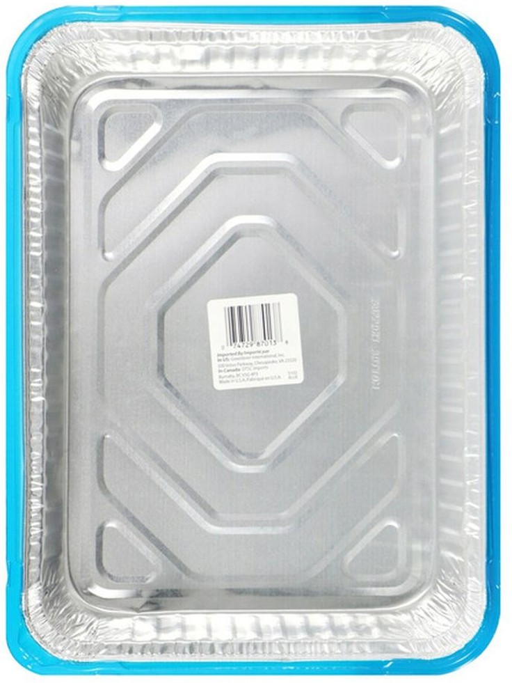 Cake Pan With Blue Lid