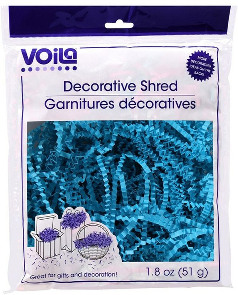 Crinkle Cut Decorative Paper Shreds - Turquoise