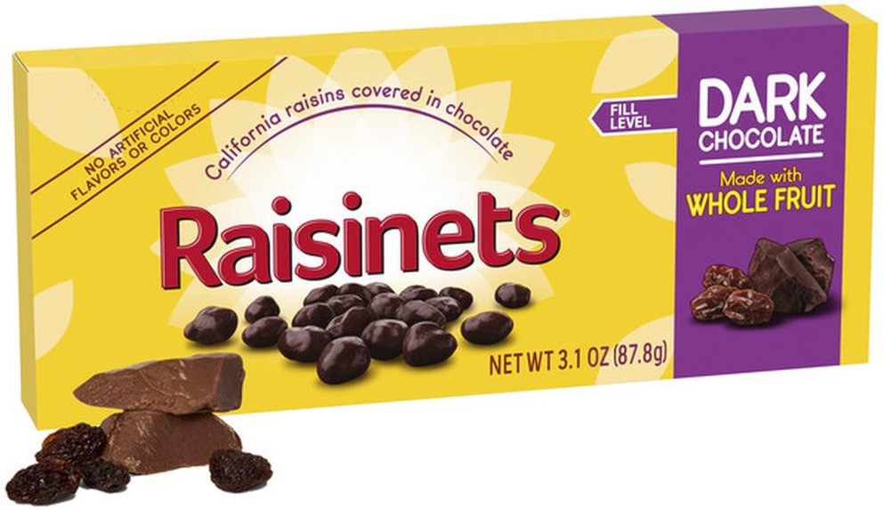 Dark Chocolate Covered Raisins Concession Box