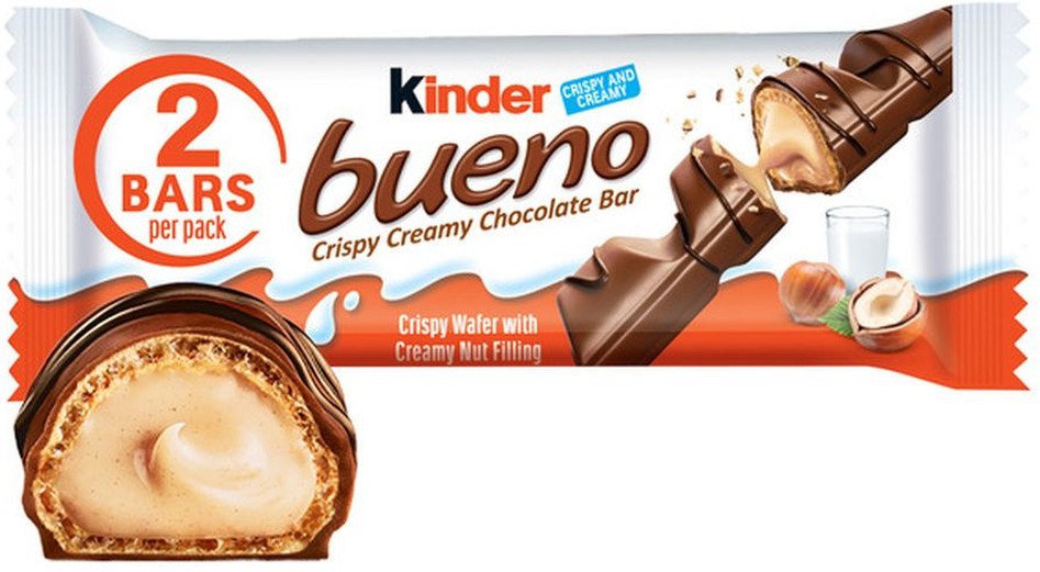 Milk Chocolate and Hazelnut Cream Bar, 2 Bars per Pack