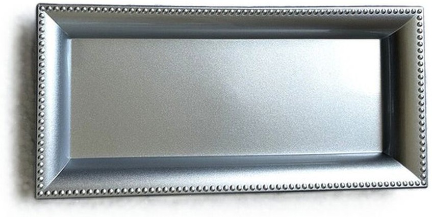 Silver Rectangle Charger Plate