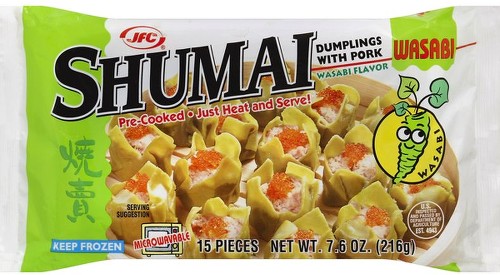 Dumplings, with Pork, Shumai, Wasabi Flavor