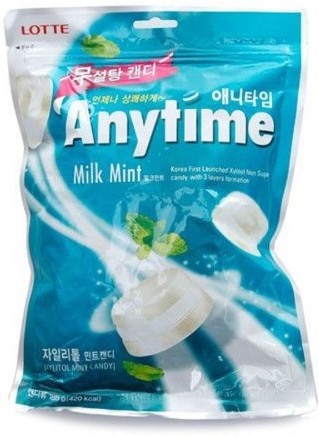 Sugar Free Xylitol Milk Mint Flavor Anytime Hard Candy