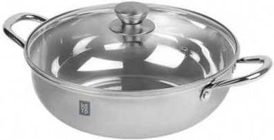30 cm Siingle Premium Stainless Steel Shabu Pot