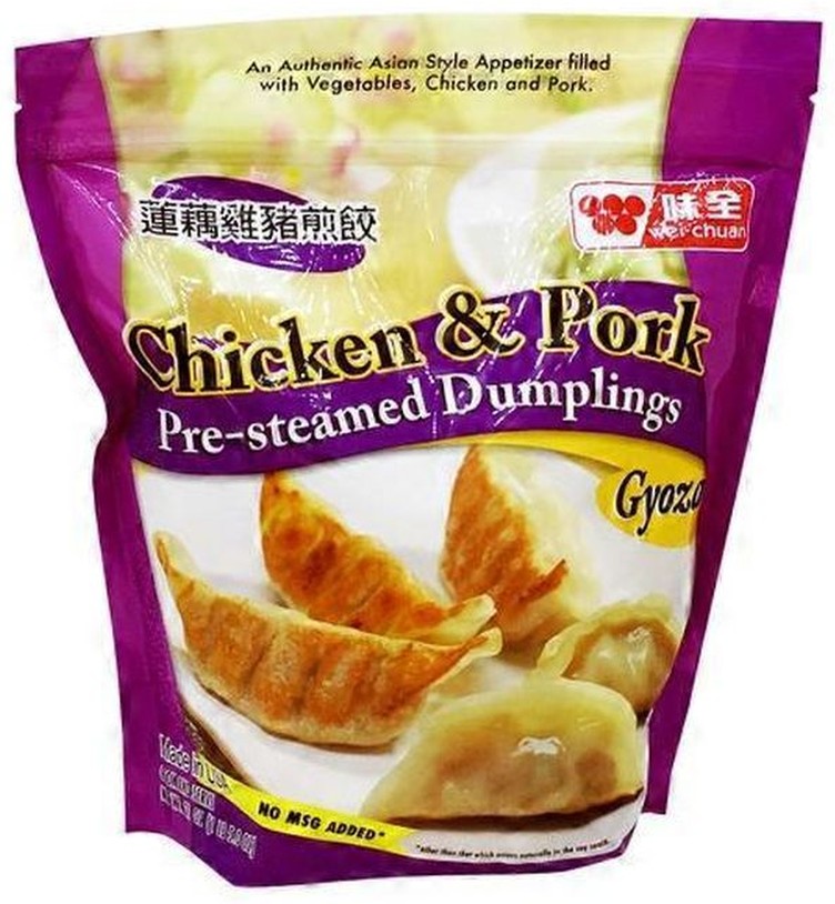 Pre Steamed Chicken & Pork Dumplings