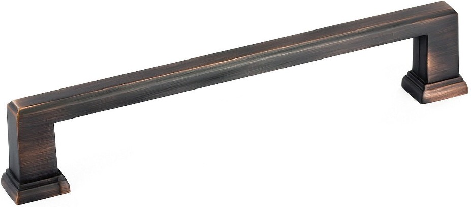 6-1/4-in , 160mm Center to Center Brushed Oil-Rubbed Bronze Rectangular Handle Drawer Pull