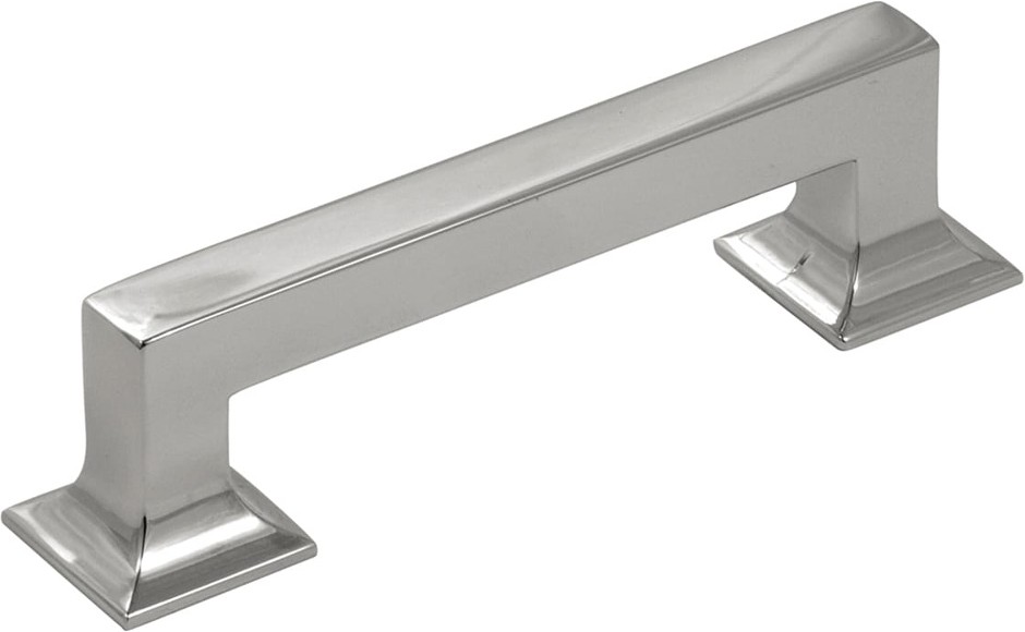 Studio 3-3/4-in , 96mm Center to Center Satin Nickel Rectangular Handle Drawer Pull 10 -Pack