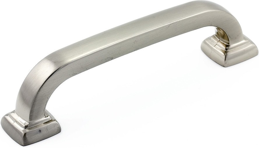 Vaughan 3-3/4-in , 96mm Center to Center Brushed Nickel Arch Handle Drawer Pulls