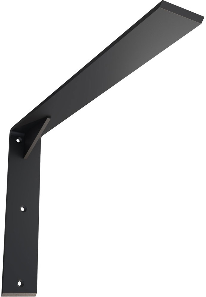 Countertop Support Steel Heavy Duty Bracket w/Gusset 18-in x 2.5-in x 12-in Powder-coated Steel Countertop support bracket