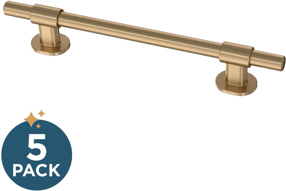Bar Adjusta-Pull 1-3/8-in to 6-5/16-in , 35 mm to 160 mm Center to Center Champagne Bronze Adjustable Rectangular Bar Drawer Pull 5 -Pack