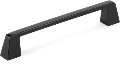 Stirling 6-5/16-in , 160mm Center to Center Matte Black Rectangular Handle Drawer Pull