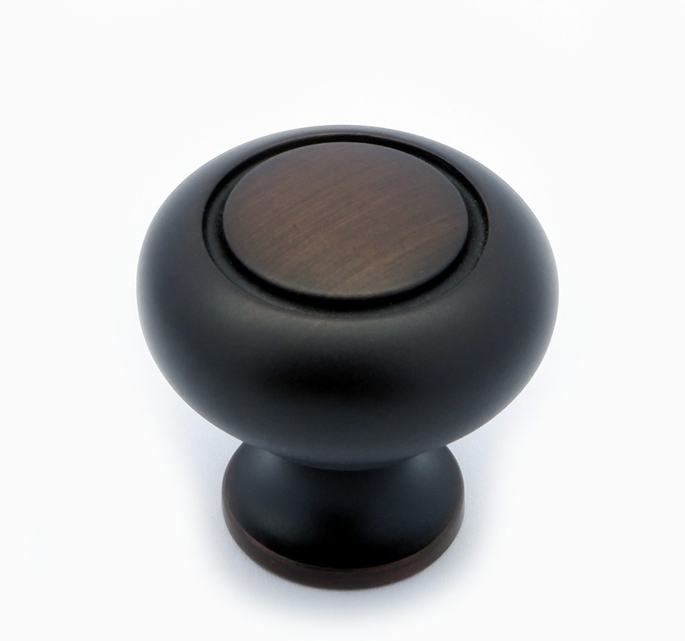 1-1/4-in Aged bronze Round Transitional Cabinet Knob