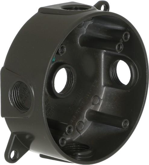 Bell Aluminum Weatherproof New work/Old work Round Electrical Box