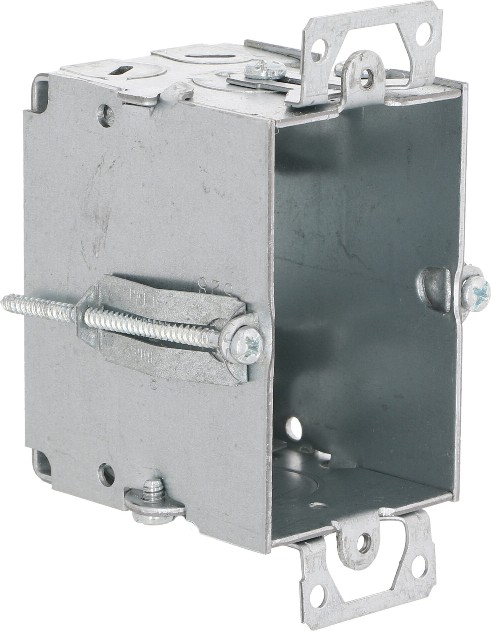 RACO 1 -Gang Galvanized steel New work/Old work Switch/Outlet Electrical Box