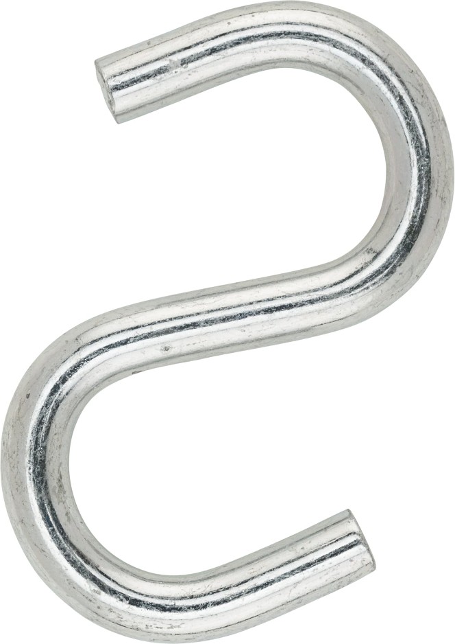 4-in Zinc plated Steel S-hook