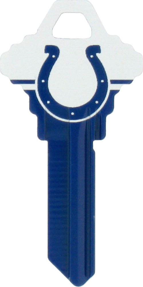 Indianapolis Colts Multicolored Sports Key Brass House/Entry Key Blank