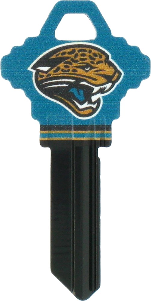 Jacksonville Jaguars Multicolored Sports Key Brass House/Entry Key Blank