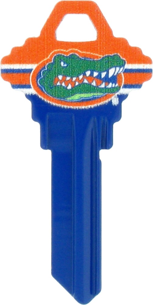 Florida Gators Multicolored Sports Key Brass House/Entry Key Blank