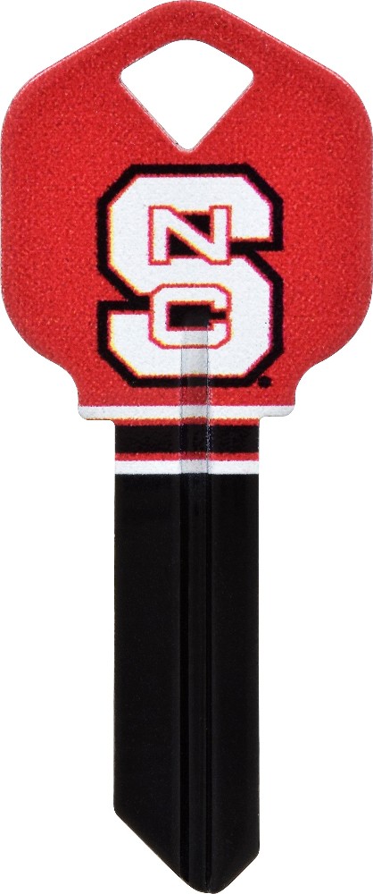 North Carolina State Wolfpack Multicolored Blank Brass House/Entry Key Blank