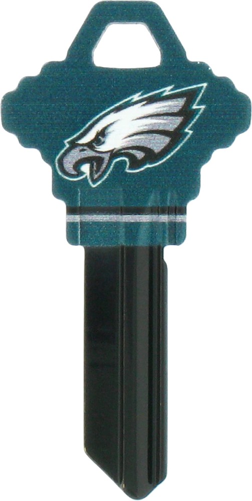Philadelphia Eagles Multicolored Sports Key Brass House/Entry Key Blank