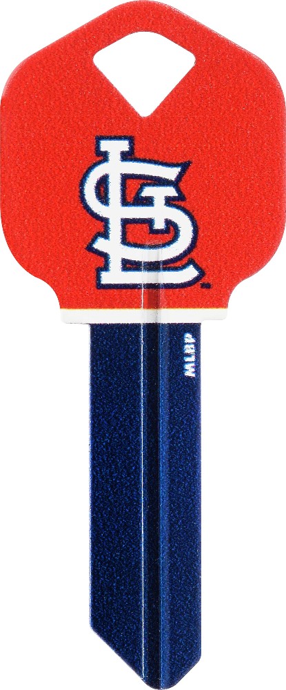 St. Louis Cardinals Multicolored Sports Key Brass House/Entry Key Blank