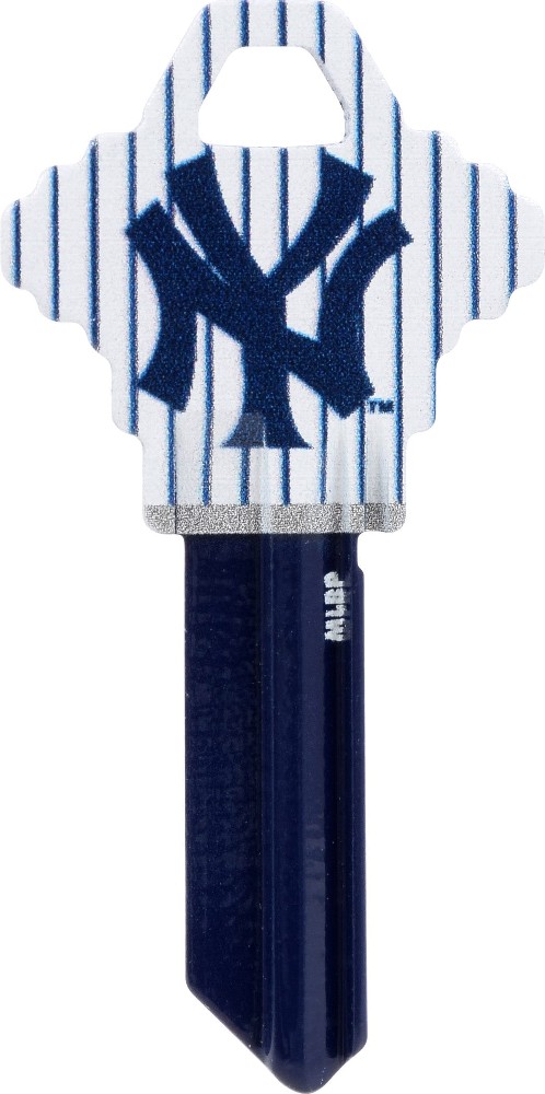 New York Yankees Painted team colors Blank Brass House/Entry Key Blank