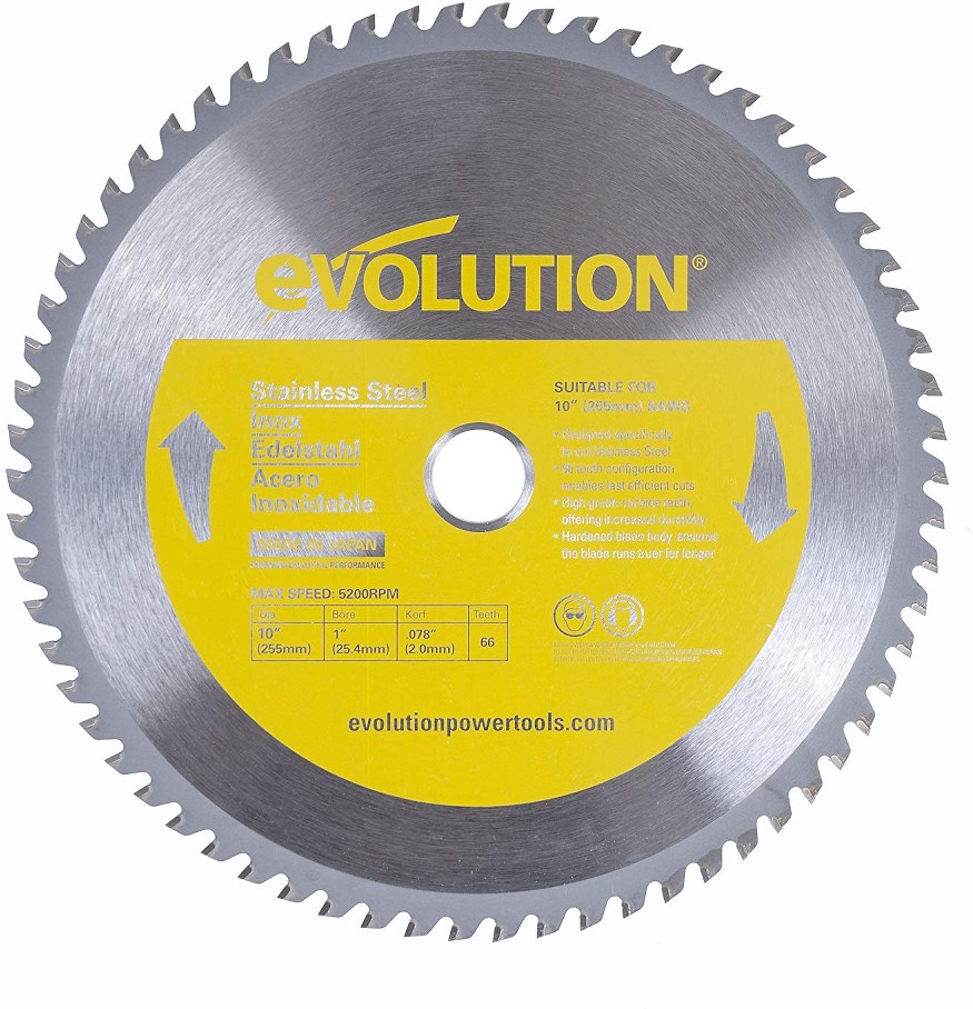 10-in 66 -Tooth Tungsten carbide-tipped steel Miter saw blade Individual