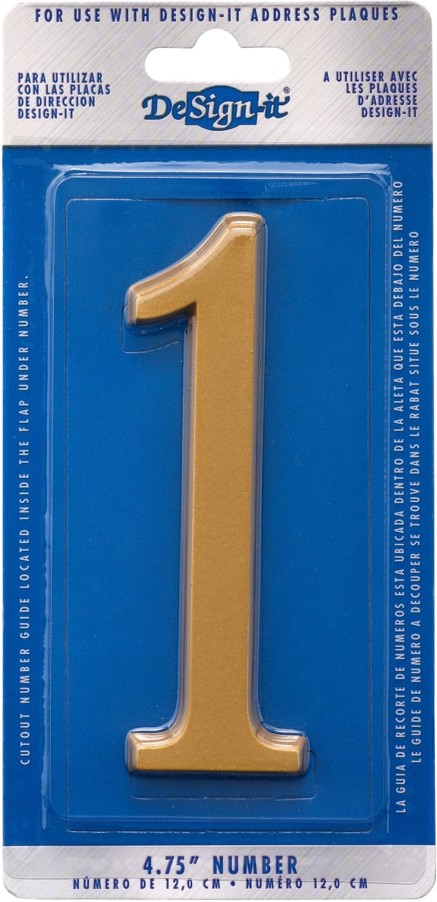 4-3/4-in Gold Number 1