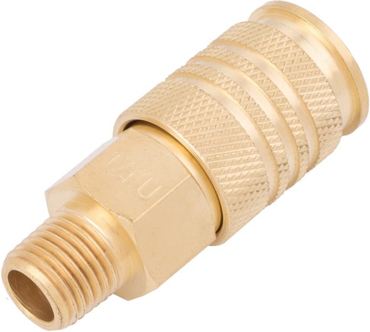 Brass NPT Coupler (M) 1/4-in Universal