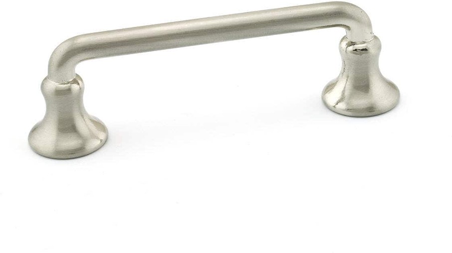 Toulon 3-in , 76mm Center to Center Brushed Nickel Cylindrical Handle Drawer Pull