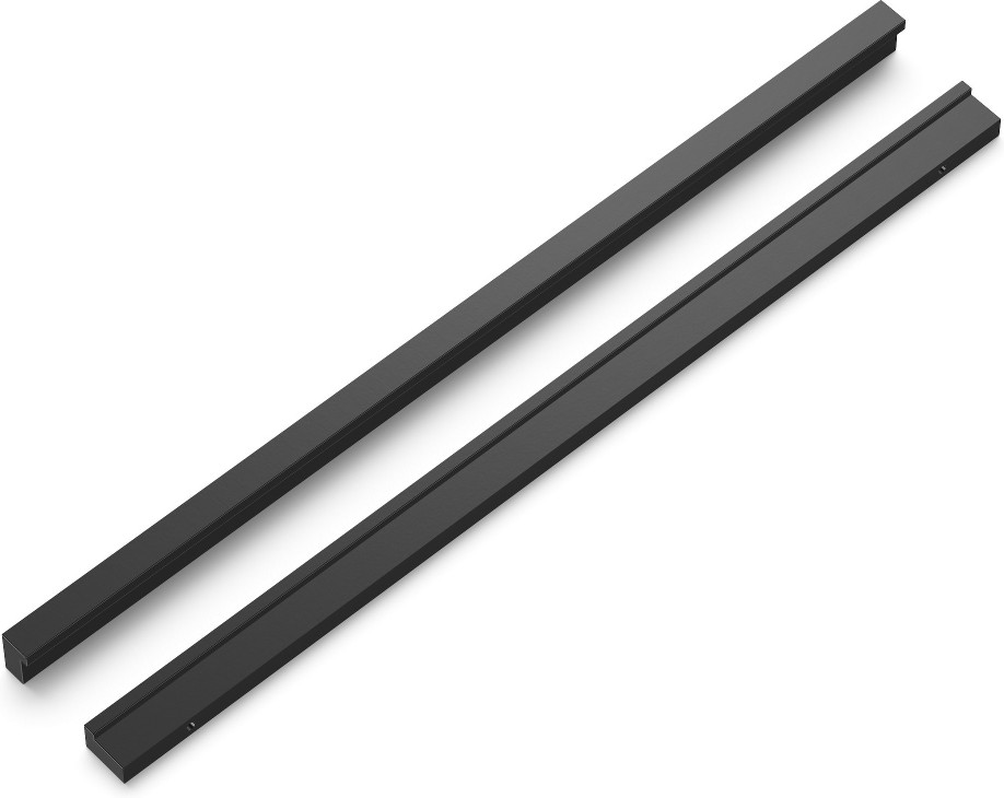 Streamline 12-in , 305mm Center to Center Flat Onyx Rectangular Bar Drawer Pull 5 -Pack