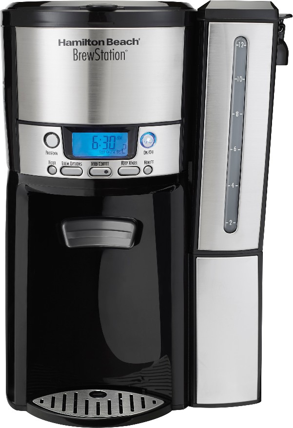 12 -Cup Programmable Residential Drip coffee maker with Automatic Shut-Off ( Black/stainless )