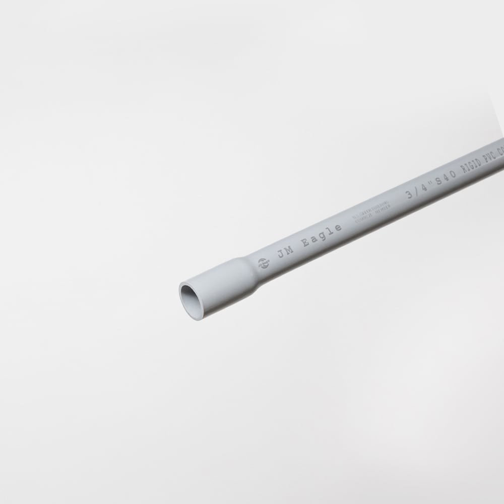 3/4-in x 10-ft Gray Schedule 40 Conduit Non-metallic Schedule 40 PVC Conduit