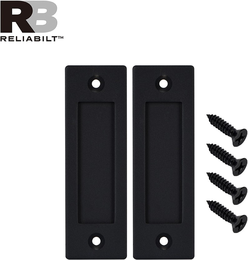 Matte black Indoor Single Barn door handle