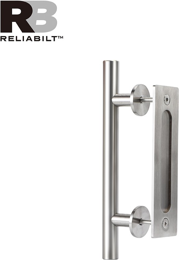 Satin nickel Indoor Single Barn door handle