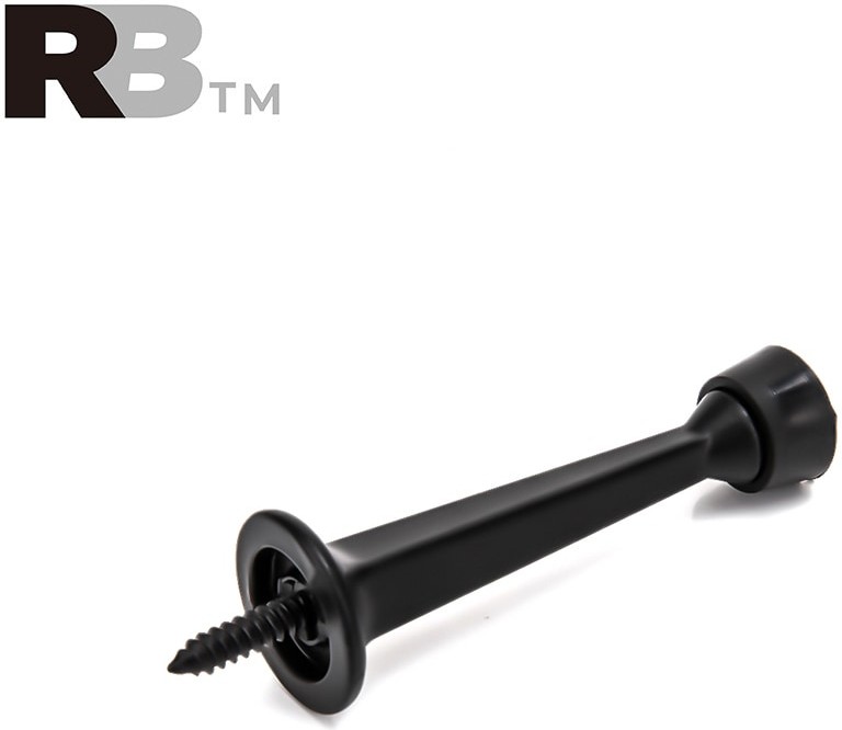 3-in Black Rigid Door Stop