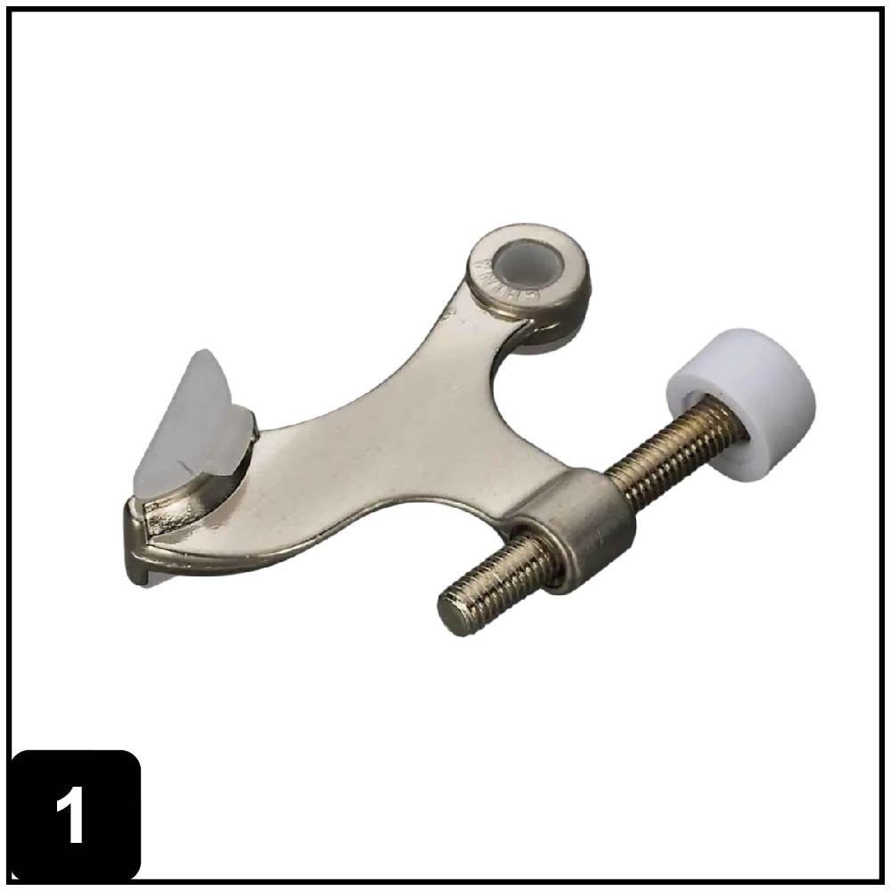 2-3/5-in Satin nickel Hinge pin Door Stop