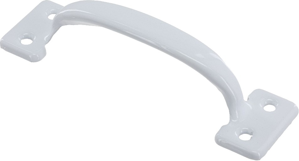 5-3/4-in Utility Gloss White Screen/Storm door Replacement Pull handle