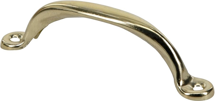 4-3/4-in Polished Brass Screen door Replacement Pull handle