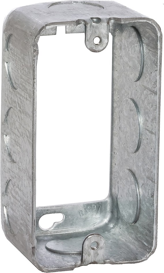 RACO 1 -Gang Galvanized steel New work/Old work Box extender Electrical Box