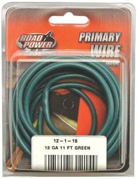 11-ft 12 -AWG Stranded Green GPT Primary Wire