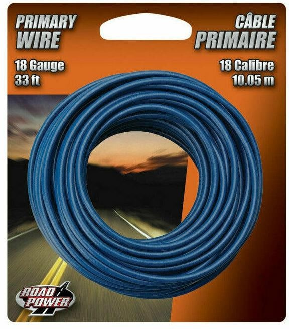 33-ft 18 -AWG Stranded Blue GPT Primary Wire