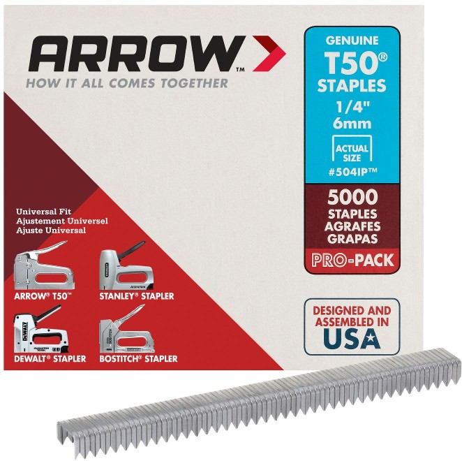 1/4-in Leg x 3/8-in 20 -Gauge Heavy-duty staples 5000 -Per Box