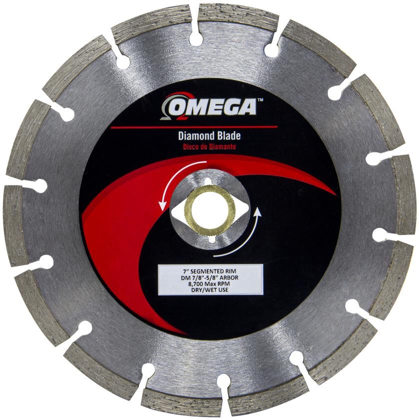 7" Segmented Blades 7-in Wet/Dry Segmented Rim Diamond Saw Blade
