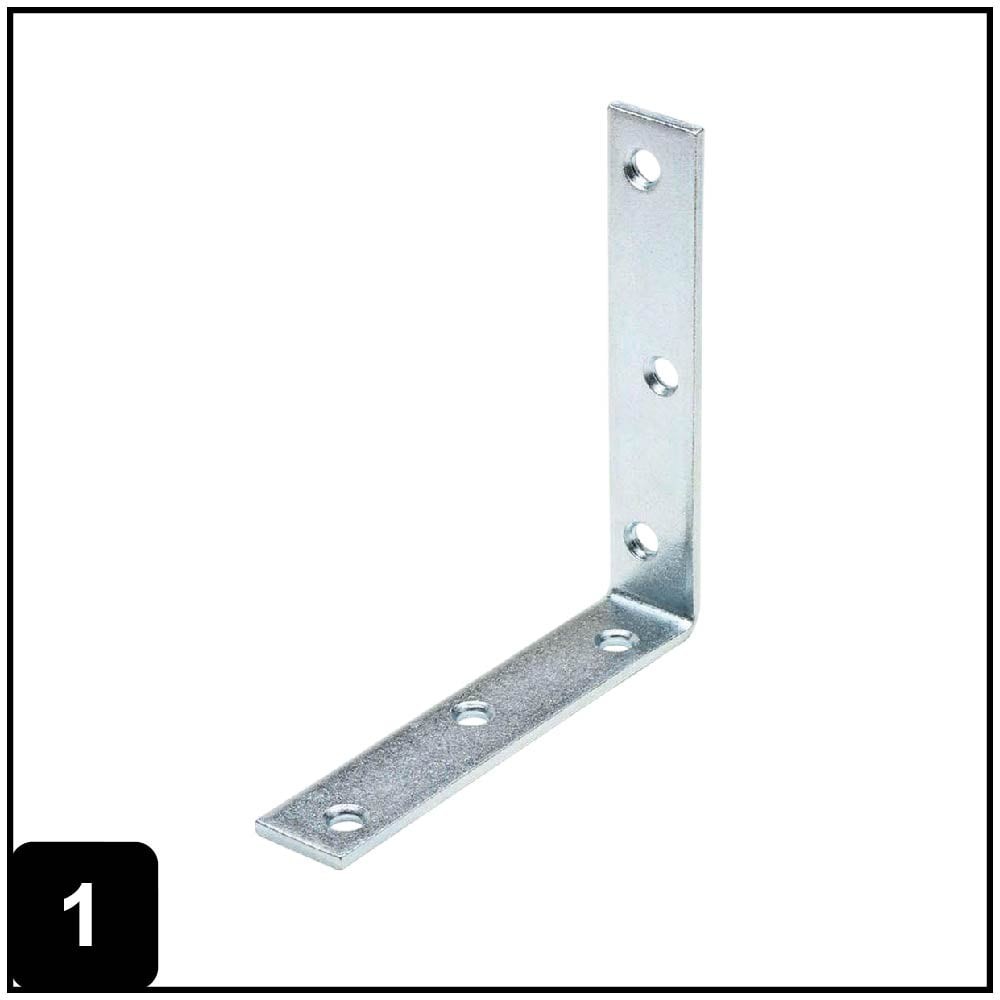6-in x 1.125-in x 6-in 4.5 -Gauge Zinc-plated Steel Corner brace