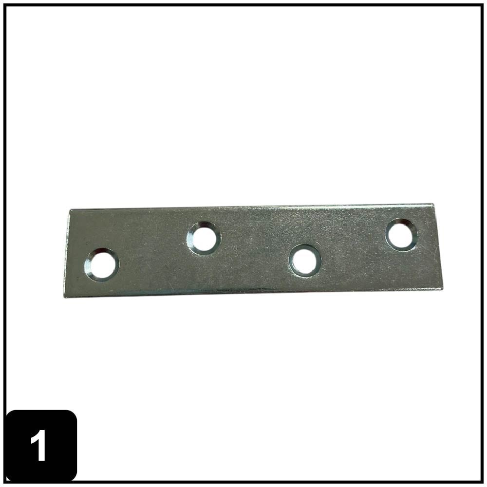 3-in x 0.75-in x 0.071-in 1.8 -Gauge Zinc-plated Steel Mending brace 4 -Pack