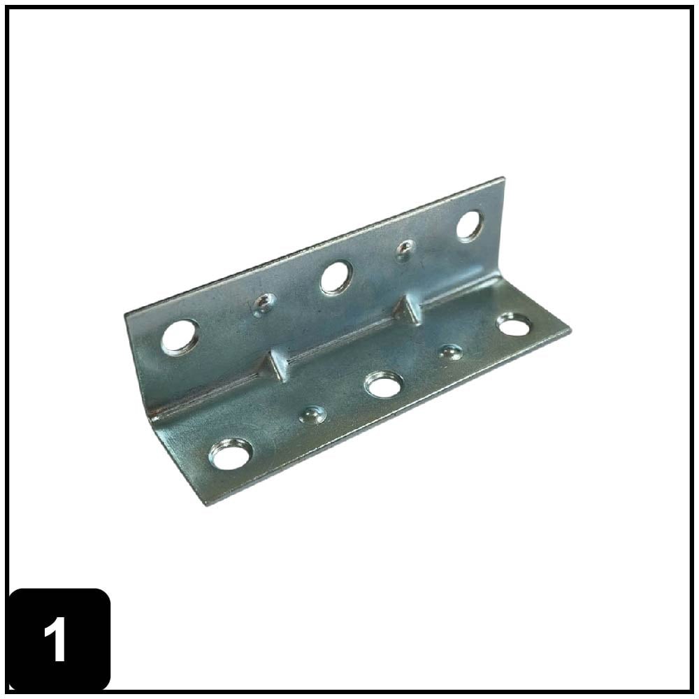 2.5-in x 0.75-in x 0.75-in 1 -Gauge Zinc-plated Steel Corner brace 4 -Pack