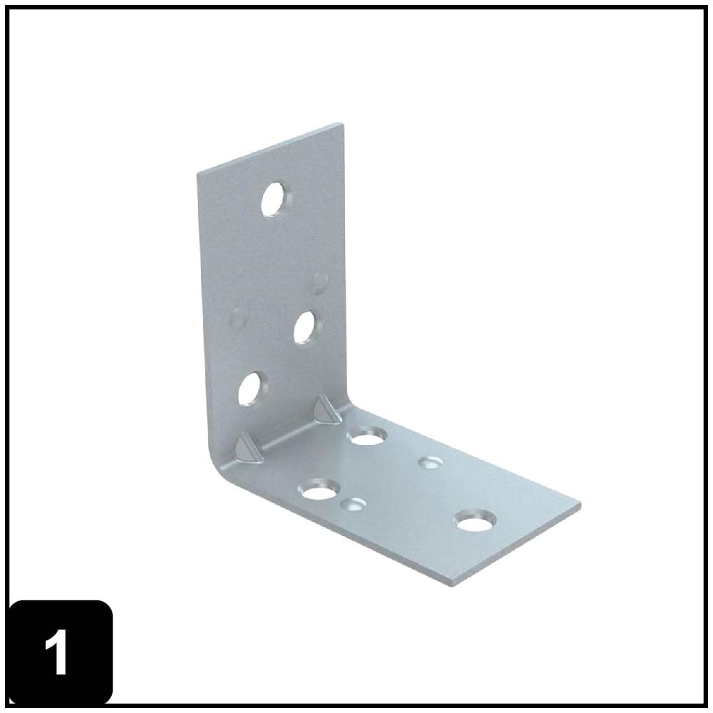 1.5-in x 1.5-in x 1.5-in 1.8 -Gauge Zinc-plated Steel Corner brace