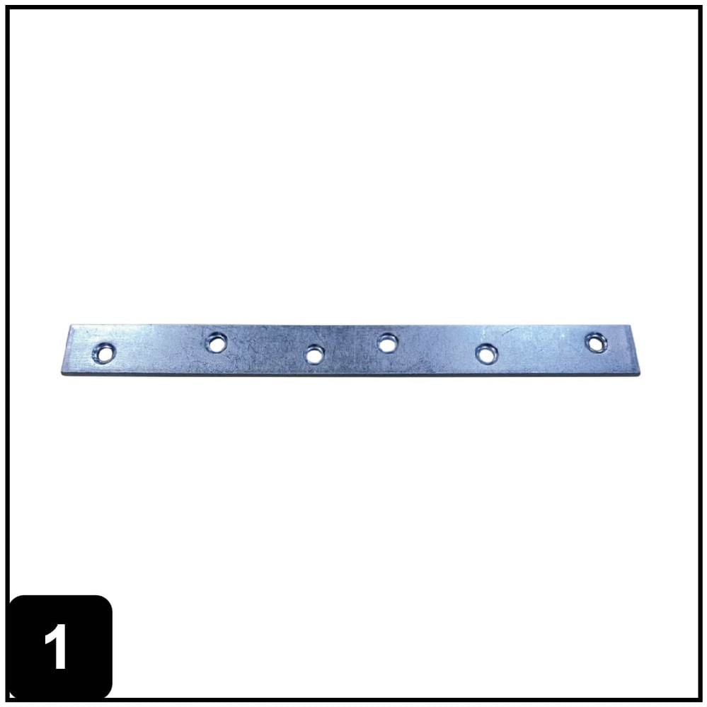 10-in x 1-in x 0.16-in 4 -Gauge Zinc-plated Steel Mending brace